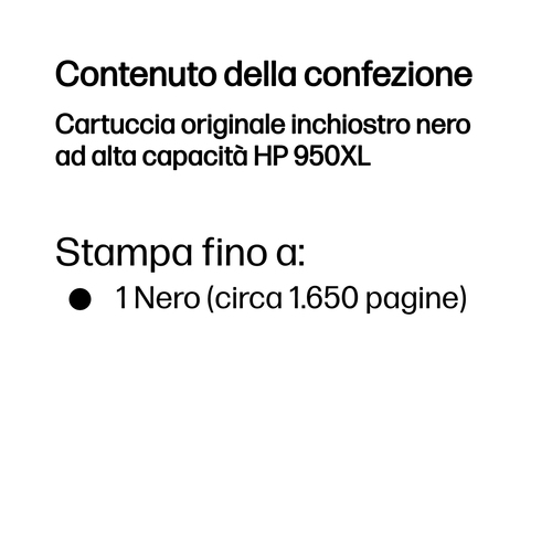 HP 950XL – Cartuccia nero originale