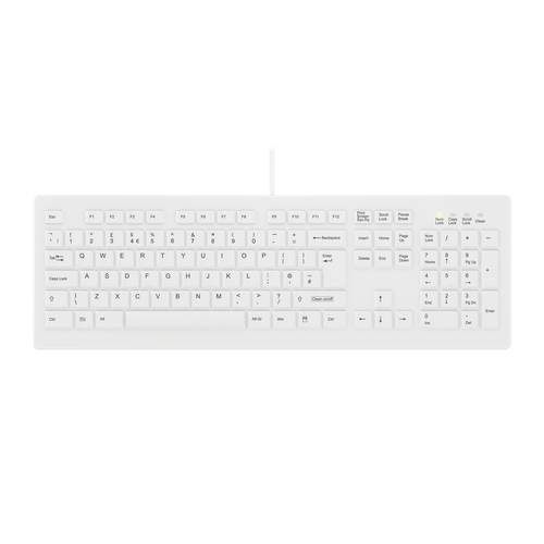 Contour Design Active Key AK-C8100F-UVS-W/UK клавиатура Медицина USB QWERTY Британский английский Белый