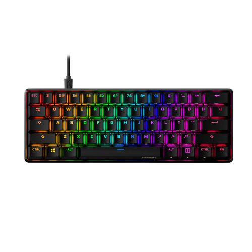 HyperX Alloy Origins 60 Mechanical Gaming Keyboard – Ultra-Compact 60% Layout, Red Switches, Pbt Keycaps, Rgb Backlit, Side-Printed Functions, Ngenuity Compatible, New - image 1