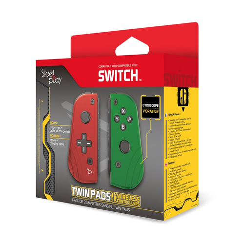Steelplay JVASWI00078 Gaming Controller Green, Red Gamepad Analogue / Digital Nintendo Switch
