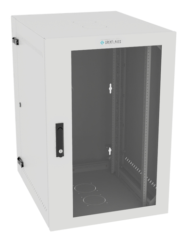Vertiv VR Rack GL36WMCMP-W-SH-00-00 rack cabinet 19U Wall mounted rack White