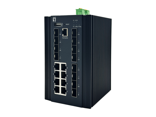 LevelOne Switch 20x GE IGU-2072 8x 1GbE,8x 2.5GbE SFP zwart