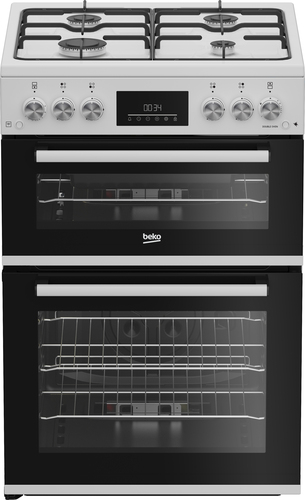 Beko EDG6231W 60cm Double Oven Gas Cooker