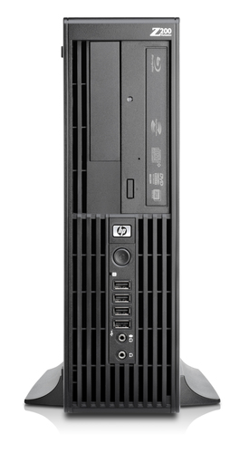 HP Z200 SFF Intel Core i3 i3-540 2 GB DDR3-SDRAM Windows 7 Professional Tööjaam Must