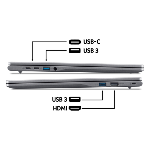 Intel Core 5-120U 8GB RAM 128GB UFS 16" Chrome OS Laptop thumbnail 12