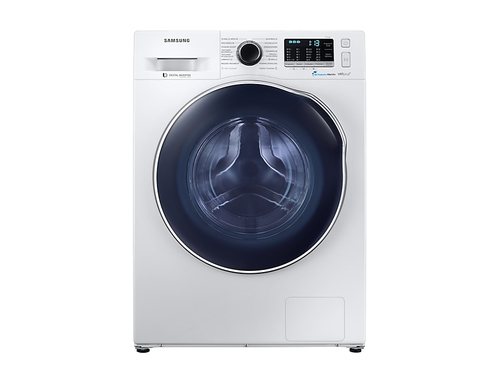 Samsung WD80K52I0AW/EG washer dryer Freestanding Front-load Blue, White