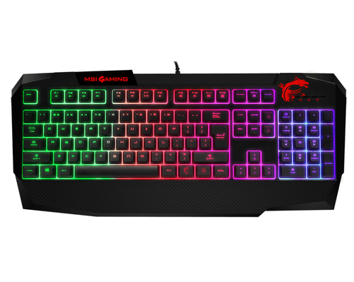 MSI Vigor GK40 klaviatuur Mängimine USB QWERTZ Tšehhi Must