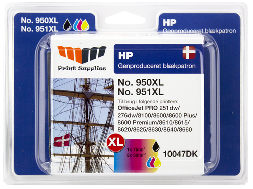 MM Black & Color Inkjet Cartridges - Replaces HP No.950XL & No.951XL Value Pack BK/C/M/Y