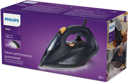 Philips 7000 series DST7060/20 HV Steam Iron Blue/Yellow – image 4
