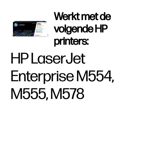 HP Toner 212A Origineel Geel 4500 bladzijden W2122A – Foto 2 van 3