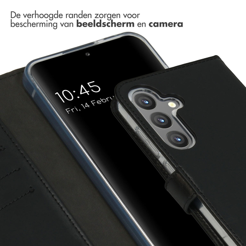 Selencia Echt Lederen Bookcase Samsung Galaxy S24 Plus - Zwart, afbeelding 4