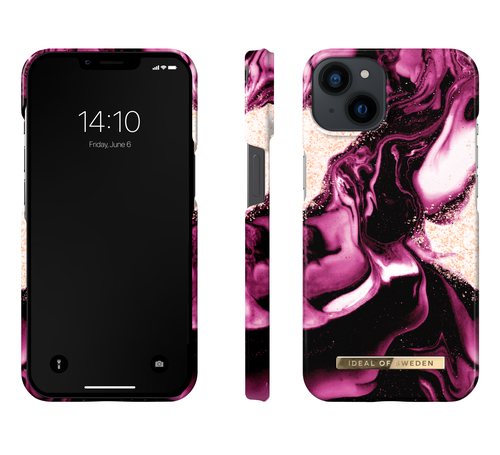 iDeal of Sweden Printed Case MagSafe 13 Golden Ruby Marble – image 3