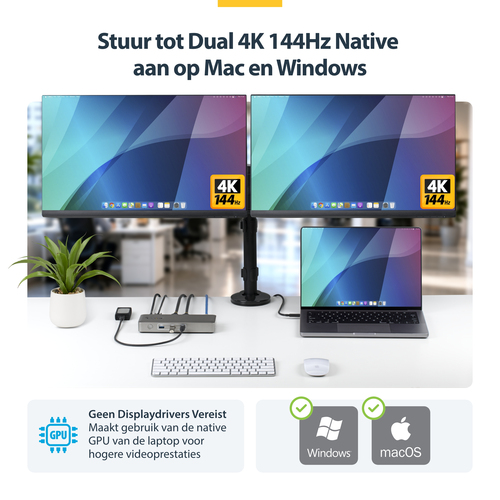 StarTech.com 208UE-USB4-DOCK - USB4 Docking Station, afbeelding 4