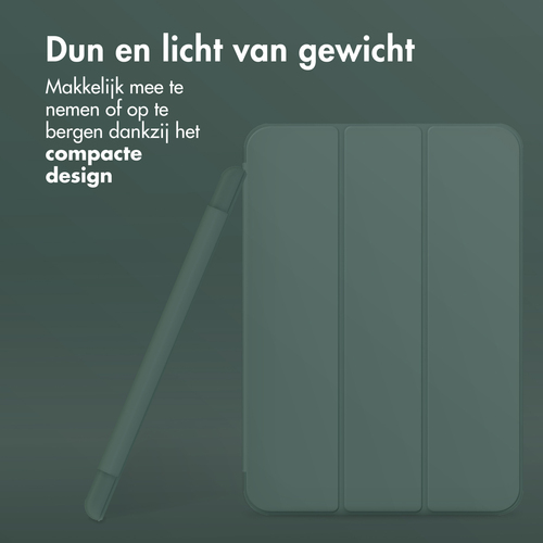 Accezz Smart Silicone Bookcase voor Apple iPad Pro 11 (2024) M4 Tablethoesje Groen, afbeelding 7
