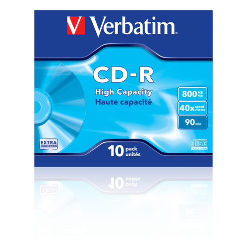 Verbatim CD-R High Capacity 800 MB 40x 10 Stück(e)