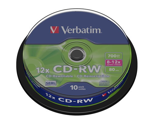 Verbatim CD-RW 12x 700 MB 10 Stück(e)