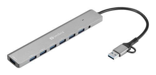Sandberg USB-C/A to 7 x USB 3.0 Hub – image 2