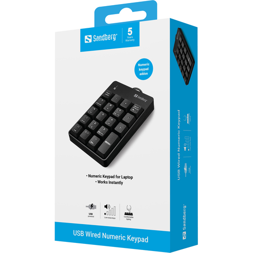 Sandberg USB Wired Numeric Keypad – image 3