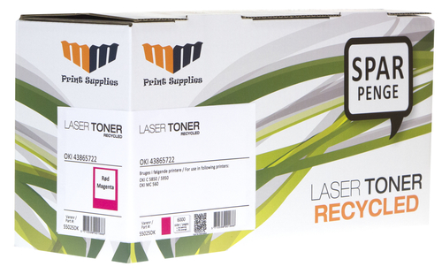 MM Magenta Laser Toner - OKI 43865722 - For OKI C 5850 / 5950 / MC 560 – image 3