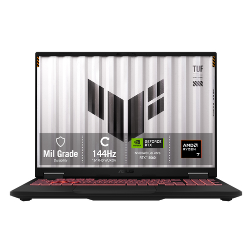 ASUS TUF Gaming A16 FA608UMI-TU168W AMD Ryzen™ 7 260 Ноутбук 40,6 cm (16") WUXGA 16 GB DDR5-SDRAM 1 TB Твердотельный накопитель (SSD) NVIDIA® GeForce RTX™ 5060 Laptop GPU Wi-Fi 6E (802.11ax) Windows 11 Home Серый