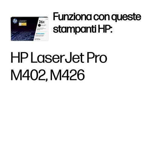 HP 26X – Toner nero originale