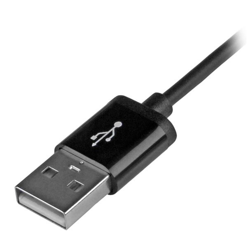 StarTech.com 1m (3ft) Black Apple 8-pin Lightning Connector to USB Cable for iPhone / iPod / iPad - Charge and Sync Cable - 1 meter (USBLT1MB) Lightning-kabel 1m Sort – billede 3
