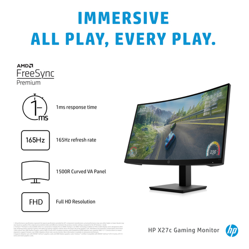 HP X27c computer monitor – image 9