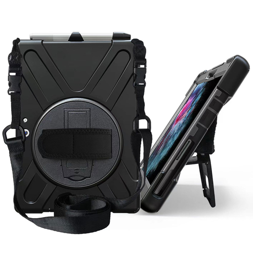 Accezz Full Protective backcover met strap voor de Samsung Galaxy Tab Active 5 Pro / 4 Pro - Zwart