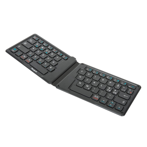 Targus AKF003NO клавиатура Универсальная Bluetooth QWERTY Северные страны Черный