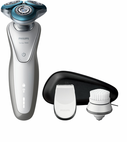 Philips SHAVER Series 7000 S7530/43 men's shaver Rotation shaver Trimmer Silver, White – image 2