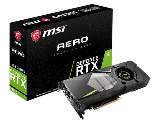MSI AERO RTX 2080 8G видеокарта NVIDIA GeForce RTX 2080 8 GB GDDR6
