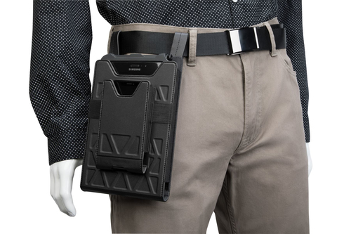 Targus Field-Ready THZ711GLZ Tasche (Halfter) für 17,8 cm (7 Zoll) bis 20,3 cm (8 Zoll) Tablet - Schwarz - Kunstleder, Pol