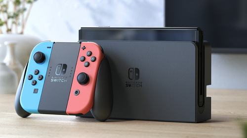 Nintendo Switch OLED Blauw Rood – Foto 11 van 11