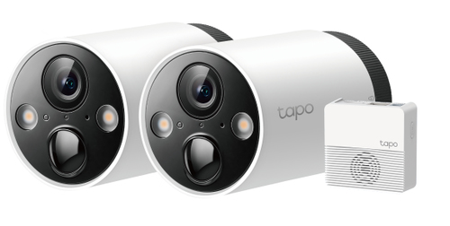 TP-Link Tapo C420S2 Лампа IP камера видеонаблюдения В помещении и на открытом воздухе 2560 x 1440 пикселей Стена