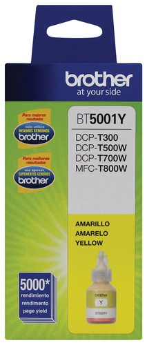 Brother BT5001Y cartucho de tinta 1 pieza(s) Original Extra (Súper) alto rendimiento Amarillo imagen 1
