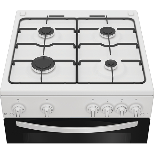 Indesit ITG6GW 60cm Twin Cavity Gas Cooker in White 4 Gas Burners 72 L - image 6