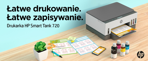 Urządzenie wielofunkcyjne HP Smart Tank 720 All-in-One USB Wi-Fi