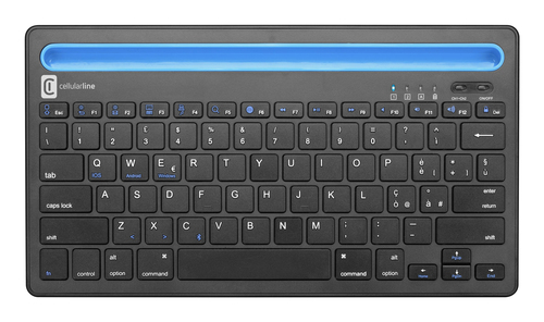 Cellularline STAND KEYBOARD UNIVERSAL FOR SAMSUNG AND APPLE Bluetooth® keyboard with integrated smartphone and tablet support – image 3