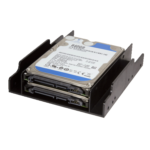 Product image: LogiLink AD0010 drive bay panel 2x 3.5" Bezel panel Black