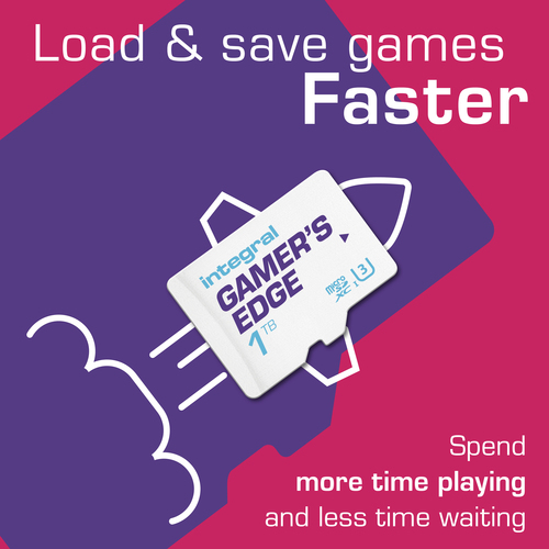 Integral 1TB MICRO SD CARD UHS-1 U3 4K CL10 V30 A1 GAMERS EDGE CARD FOR NINTENDO SWITCH UP TO 180MBS READ 150MBS WRITE – image 2