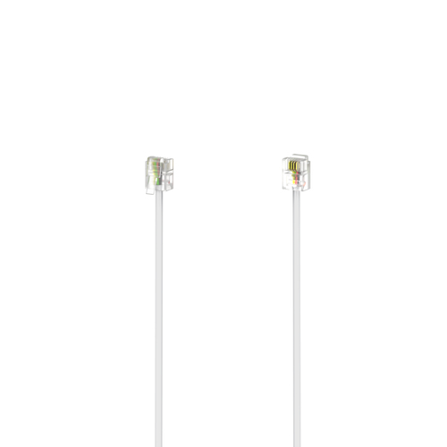 Product image: Hama Modular Cable, 6p4c Plug - 6p4c Plug, 3 m, white