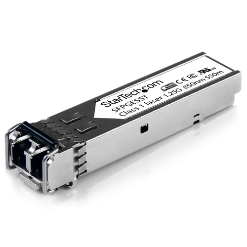 StarTech.com Cisco SFP-GE-S Compatible SFP Module - 1000BASE-SX - 1GbE Multimode Fiber MMF Optic Transceiver - 1GE Gigabit Ethernet SFP - LC 550m - 850nm - DDM