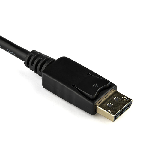 StarTech.com Adaptador DisplayPort a VGA - Cable Conversor Activo DP a VGA - Convertidor de Vídeo de 1080p - Certificado para DisplayPort - Dongle DP++ a VGA - con Conector DP con Pestillos
