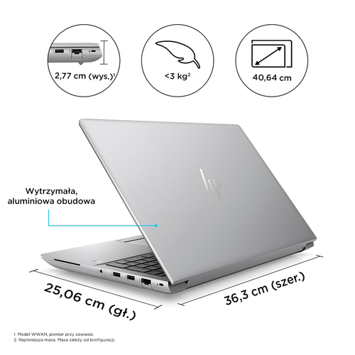 HP Inc. Mobilna stacja robocza ZBook Fury G10/W11P/i7-13700HX/512GB/16GB 62V79EA