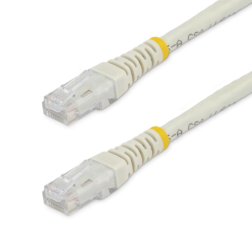 CABLE 91CM RED UTP RJ45 CAT6  ETHERNET GIGABIT MOLDEADO BLANCO - C6PATCH3WH