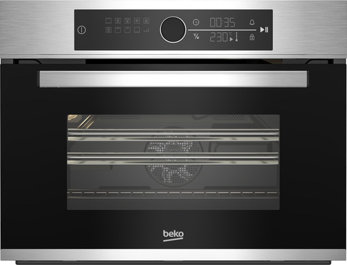 Beko BBCW12400X 45cm Built-In Compact Multi-Function Oven Microwave