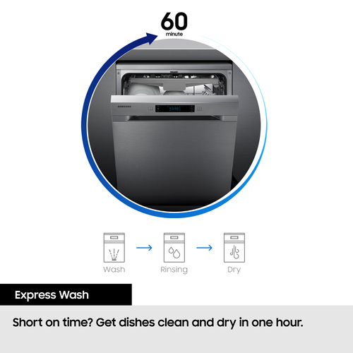 Samsung DW60BG730FSLEU 60cm Series 11 Freestanding WiFi Dishwasher - Stainless Steel - image 7