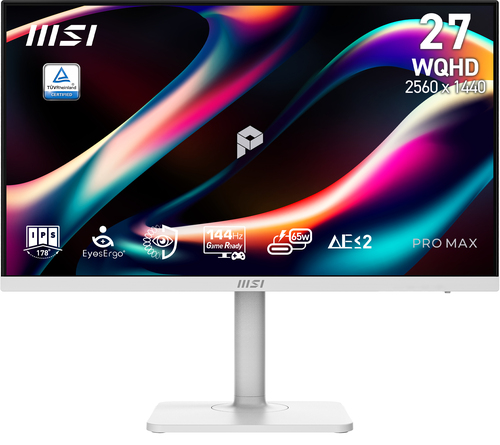 MSI PRO MAX 271QPHW E14 монитор для ПК 68,6 cm (27") 2560 x 1440 пикселей Wide Quad HD ЖК Белый
