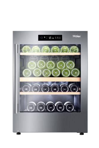 Haier WS50GDAI wine cooler Compressor wine cooler Freestanding Stainless steel 50 bottle(s)