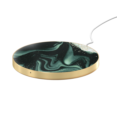 iDeal of Sweden Fashion Wireless Charger Golden Olive Marb – image 1